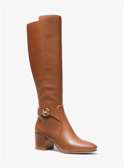 michael kors cognac brown boots|Michael Kors brown boots.